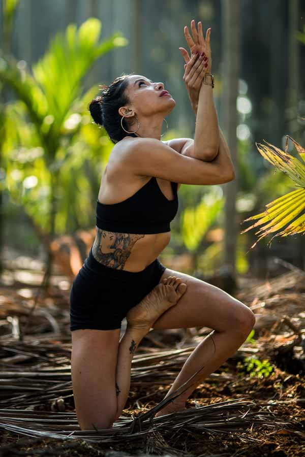 Kai Yoga cover photo - Kai doing yoga in India